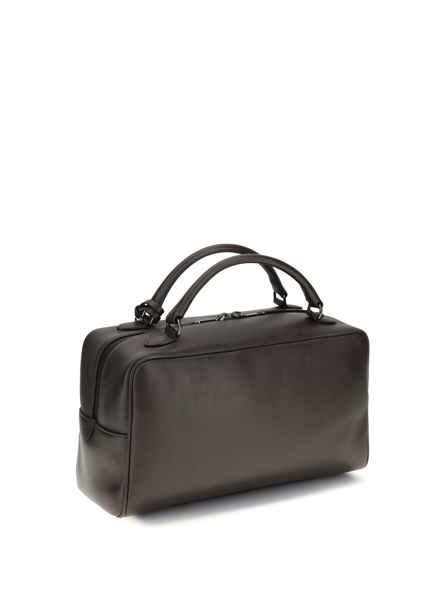 Brunello Cucinelli Shoulder Bag — Brown Calf Leather