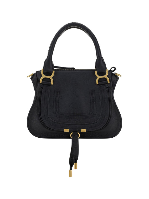 Chloé Marcie Shoulder Bag — Black Calf Leather