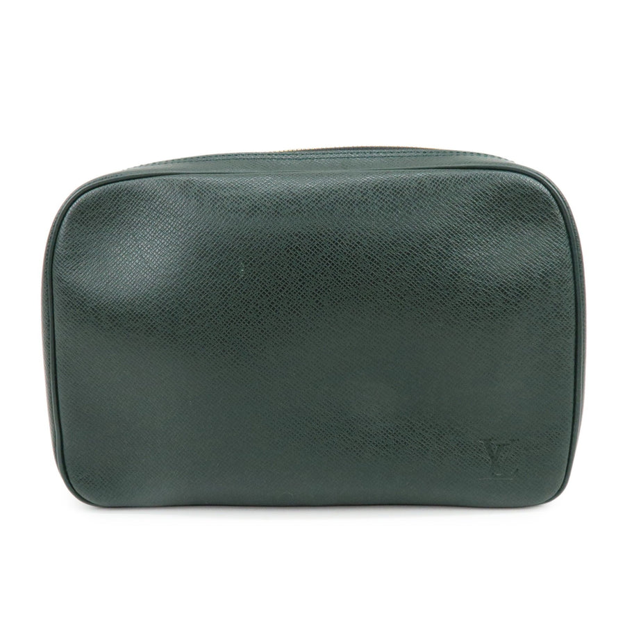 Louis Vuitton Toiletry Pouch Taiga Leather Green