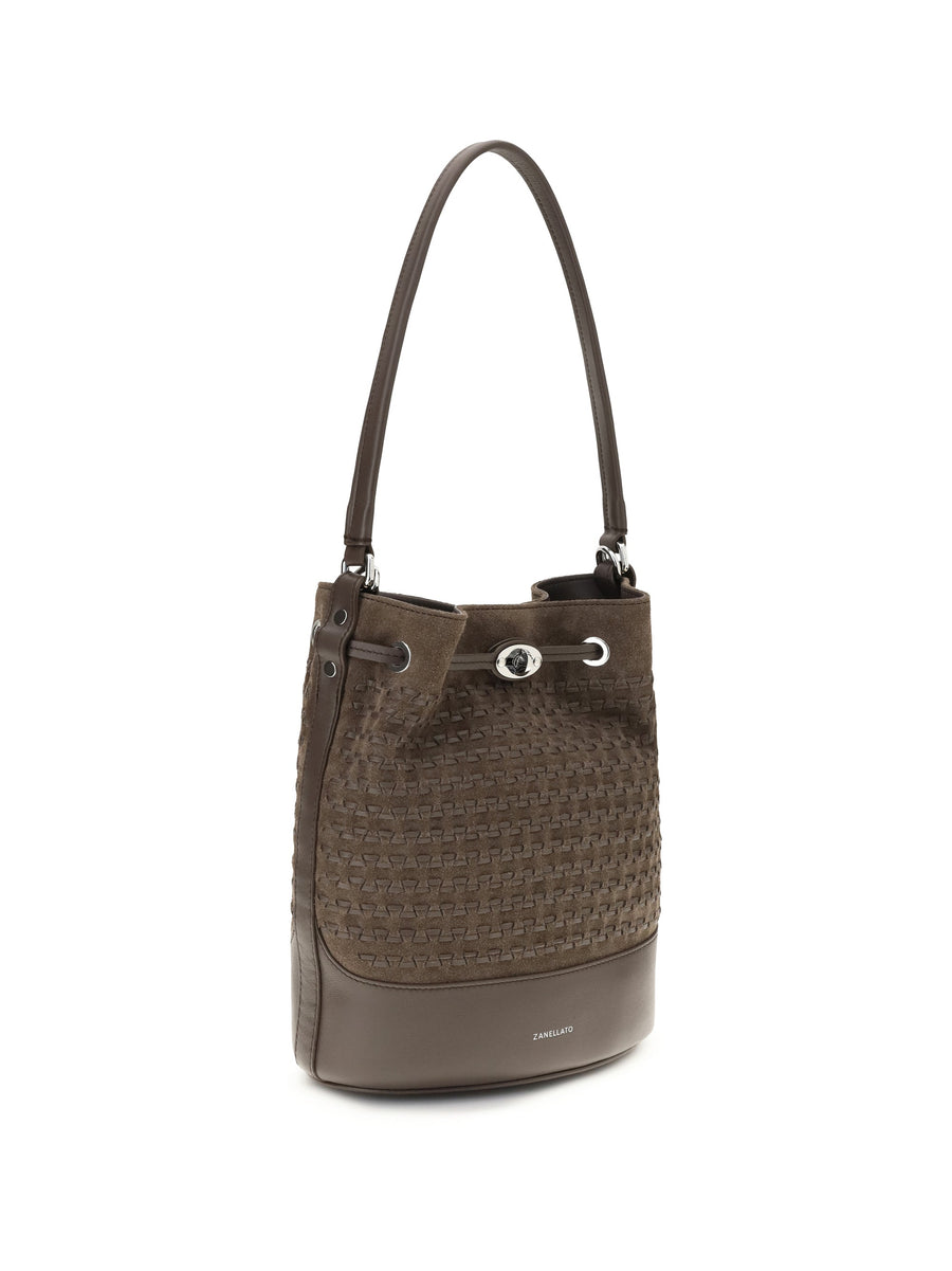 Zanellato Monda Bucket Bag — Beige Calf Leather