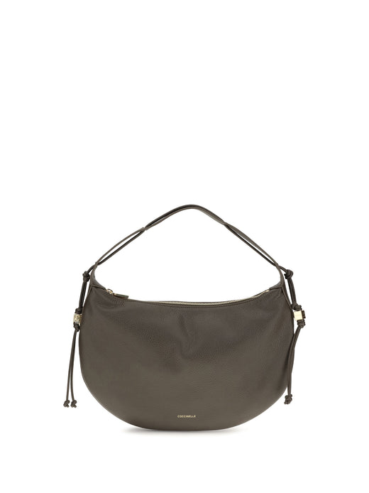 Coccinelle Shoulder Bag Taupe Calf Leather (bos Taurus)