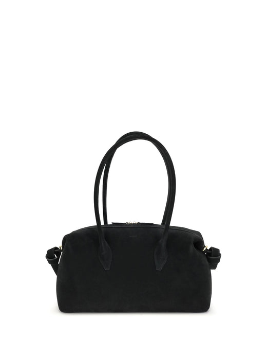Yuzefi Brioche Shoulder Bag — Black Calf Leather