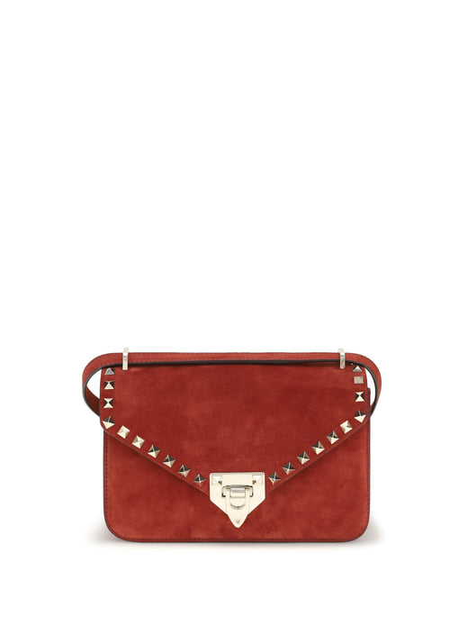 Valentino Garavani Shoulder Bag — Red Suede