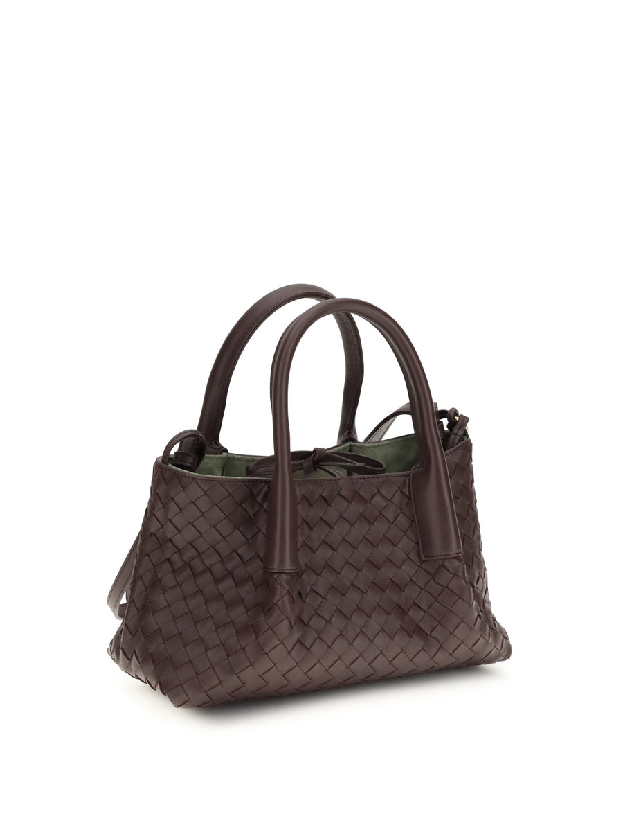 Bottega Veneta Pinacoteca Top Handle Bag — Brown Calf Leather