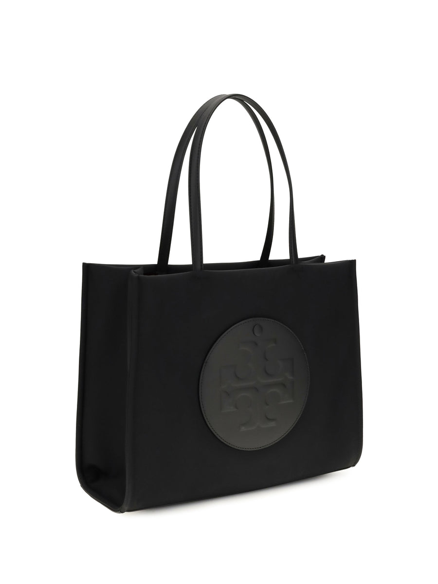 Tory Burch Ella Tote Bag — Black Polyamide