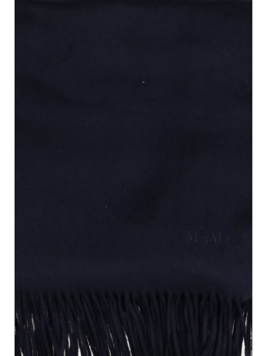 Max Mara Baci Scarf — Navy Cashmere Scarfs