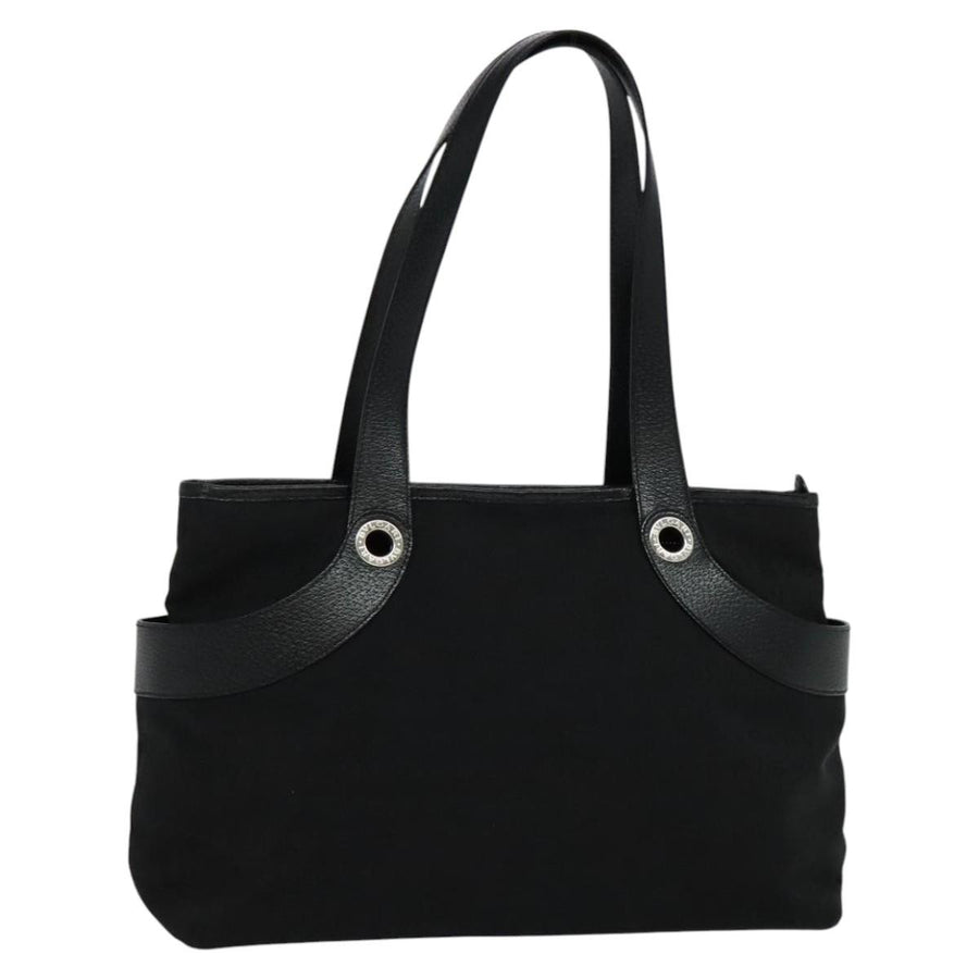 Bvlgari Logomania Canvas Black Bag
