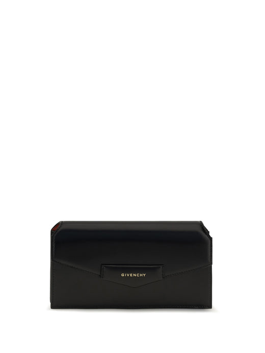 Givenchy Antigona Box Clutch — Black Calf Leather