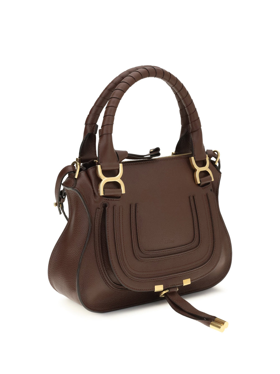 Chloé Marcie Shoulder Bag — Brown Calf Leather