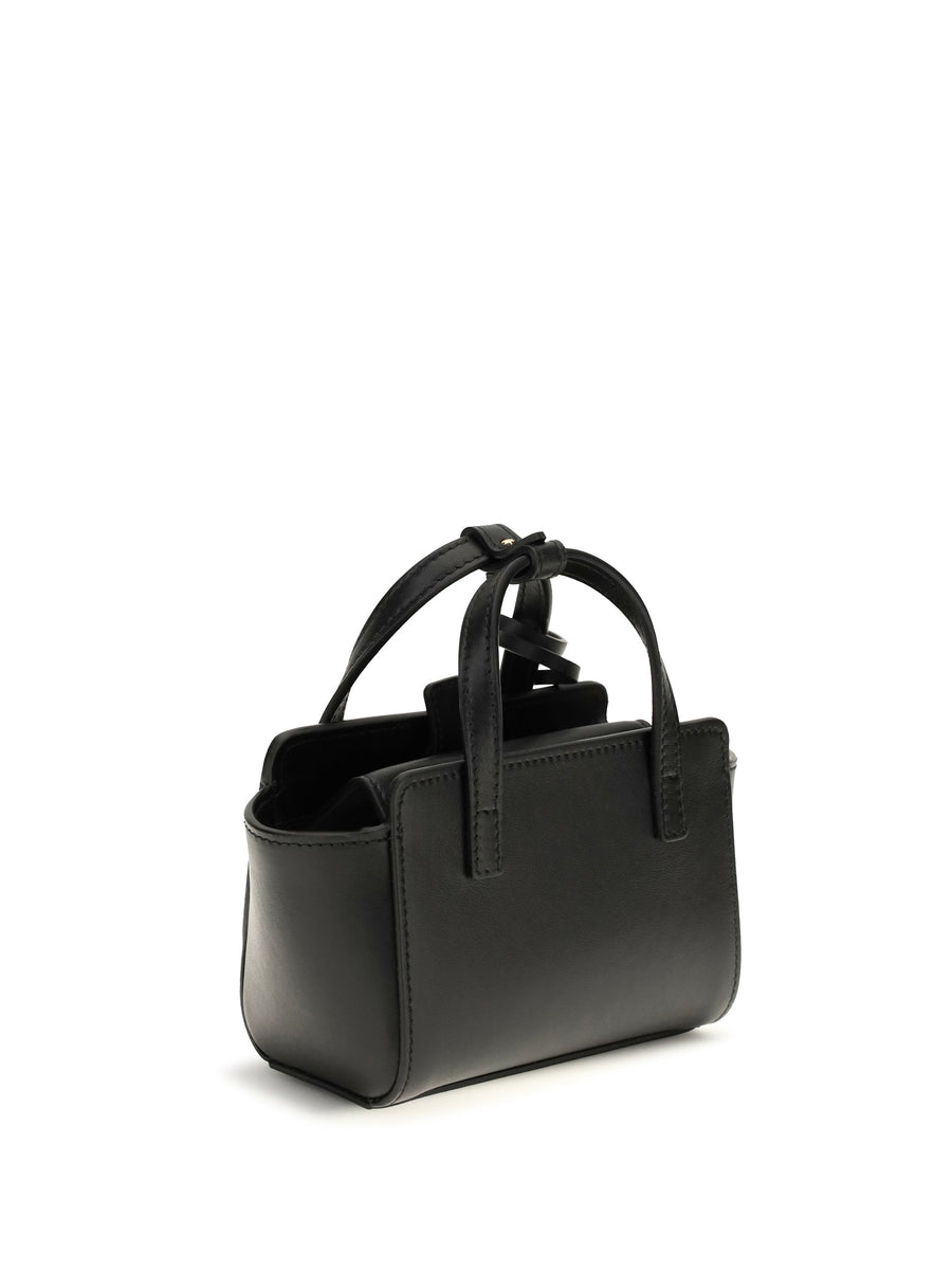 Hidesins Flap Mini Shoulder Bag — Black Calf Leather (bos Taurus)