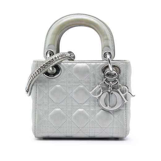 Mini Iridescent Lambskin Cannage Lady Dior - Image 1