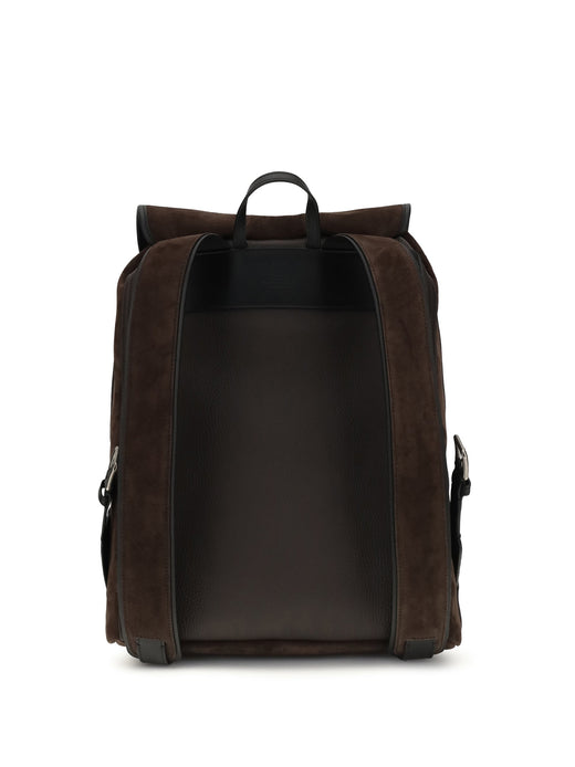 Valentino Garavani Antibes Backpack — Brown Calf Leather