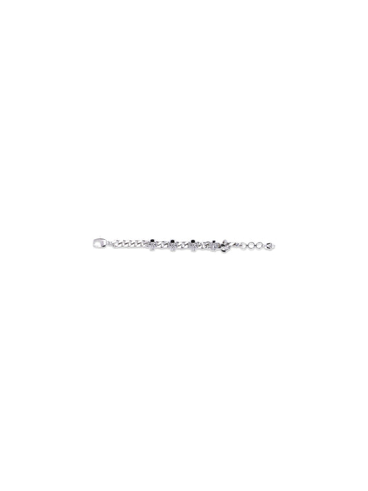 Alexander Mcqueen Skull-Detail Chain Bracelet — Silver Metal Bracelets