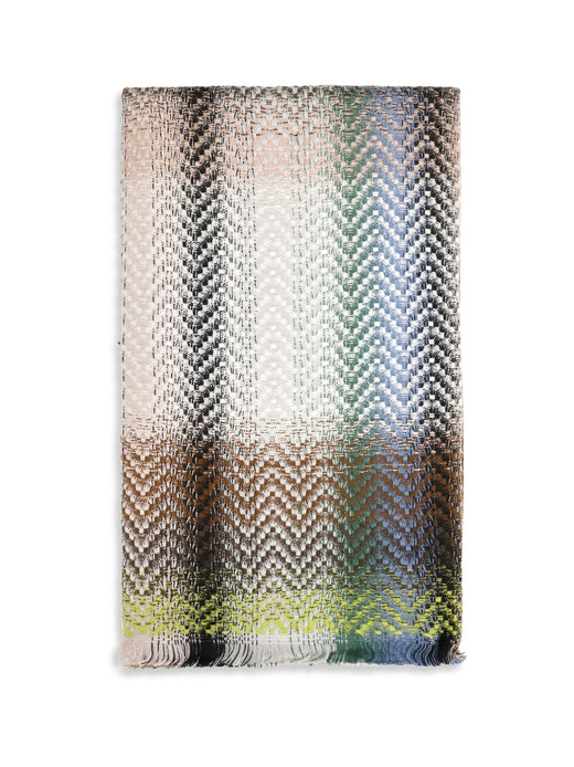 Missoni Multicolor Patterned Wool & Acrylic Scarf — Acrylic; Ovis Aries Scarfs