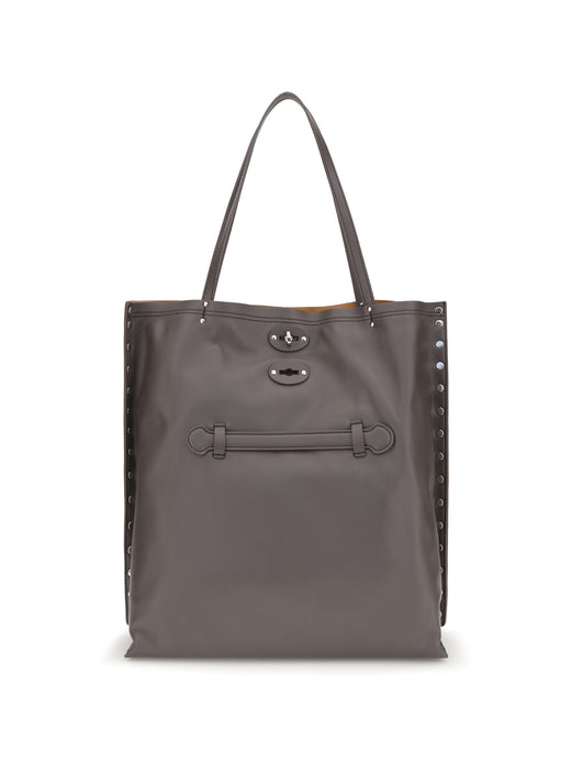 Zanellato Saeta Shoulder Bag — Brown Calf Leather Bos Taurus