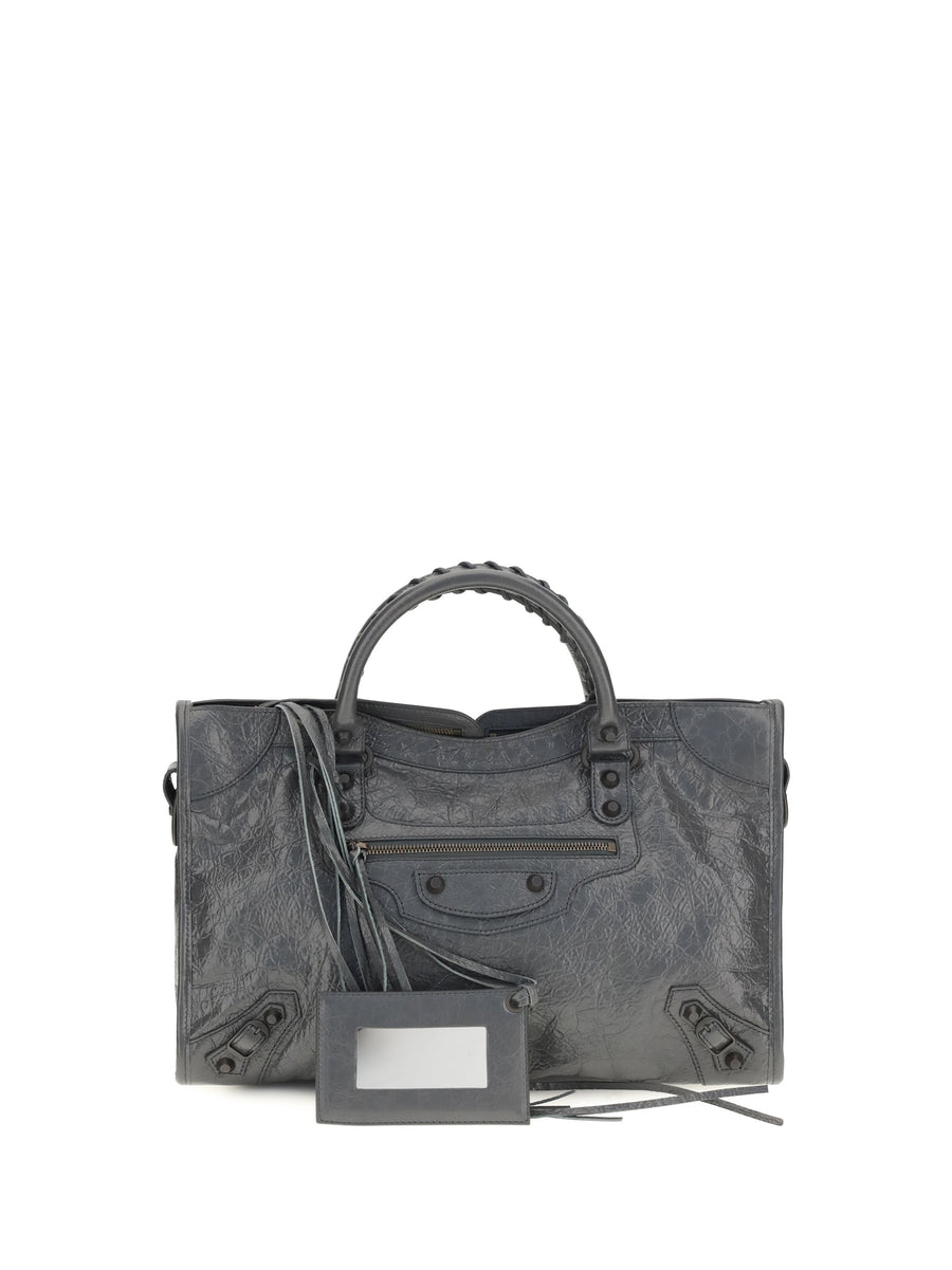 Balenciaga Le City Shoulder Bag — Gray