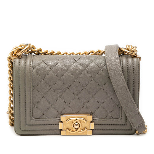 Small Quilted Caviar Boy Flap - Image 1