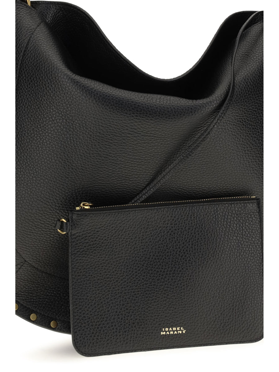 Isabel Marant Hobo Bag — Black Calf Leather