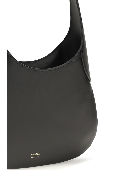 Khaite Joan Hobo Bag — Black Calf Leather