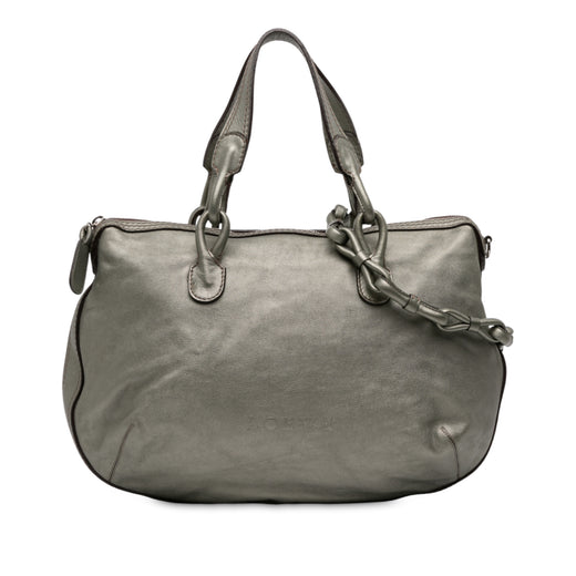 Metallic Leather Fiesta Satchel - Image 1