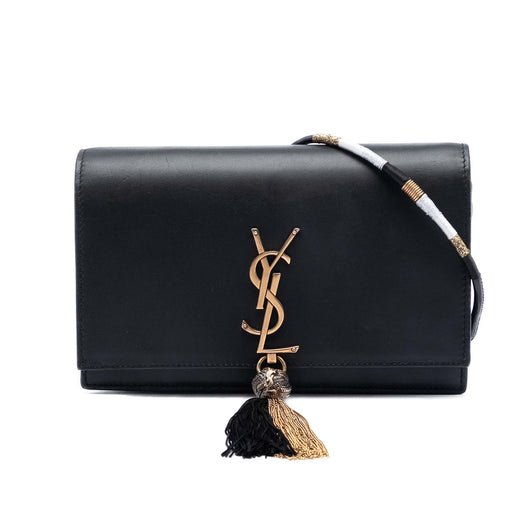 Smooth Calfskin Monogram Kate Bicolor Tassel Wallet On Strap - Image 1