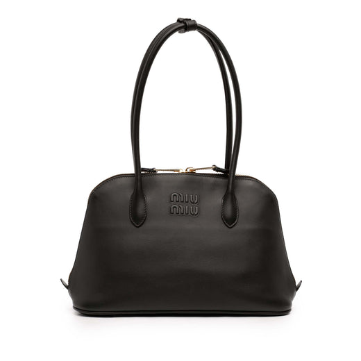 Softy Calfskin Embossed Logo Shoulder Bag - Image 1
