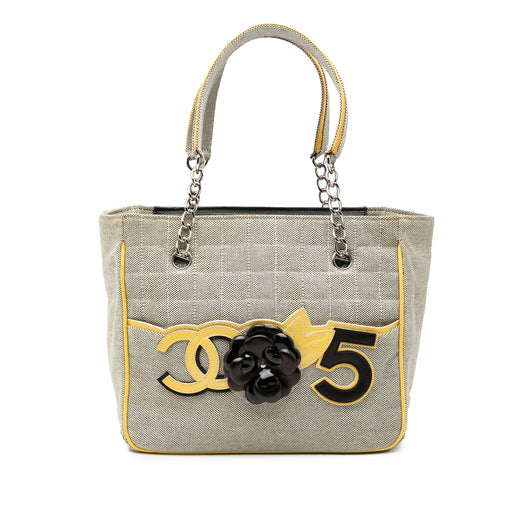 CC Camellia No. 5 Choco Bar Canvas Tote - Image 1