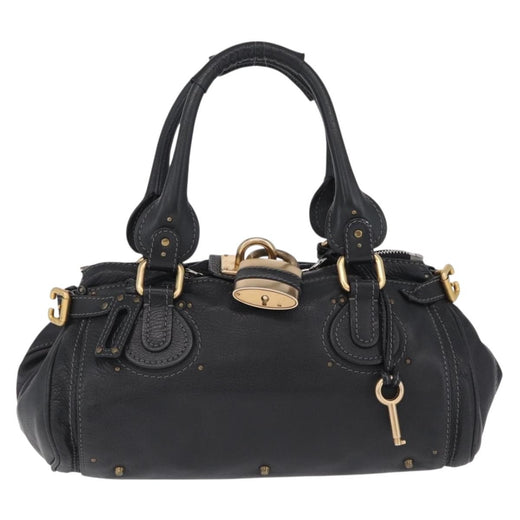 Chloe Paddington Lock Leather Black Bag