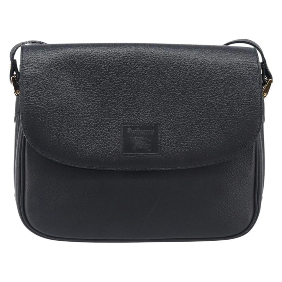 Burberry Shoulder Leather Black Bag