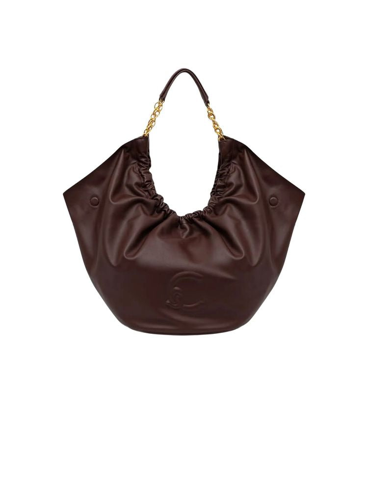 Coccinelle Shoulder Bag — Brown Bovine Leather