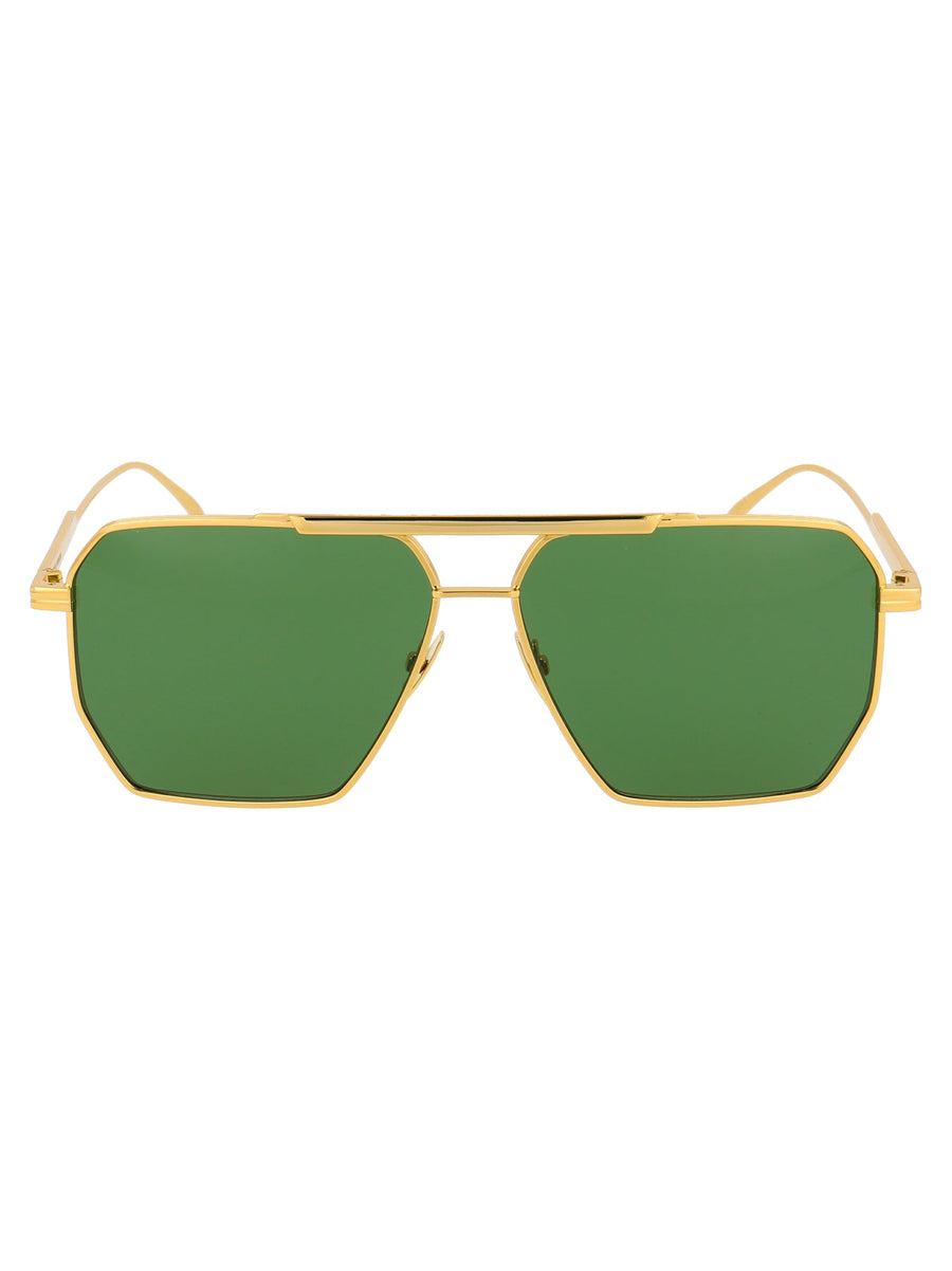 Bottega Veneta Bv1012s Gold Metal Sunglasses —