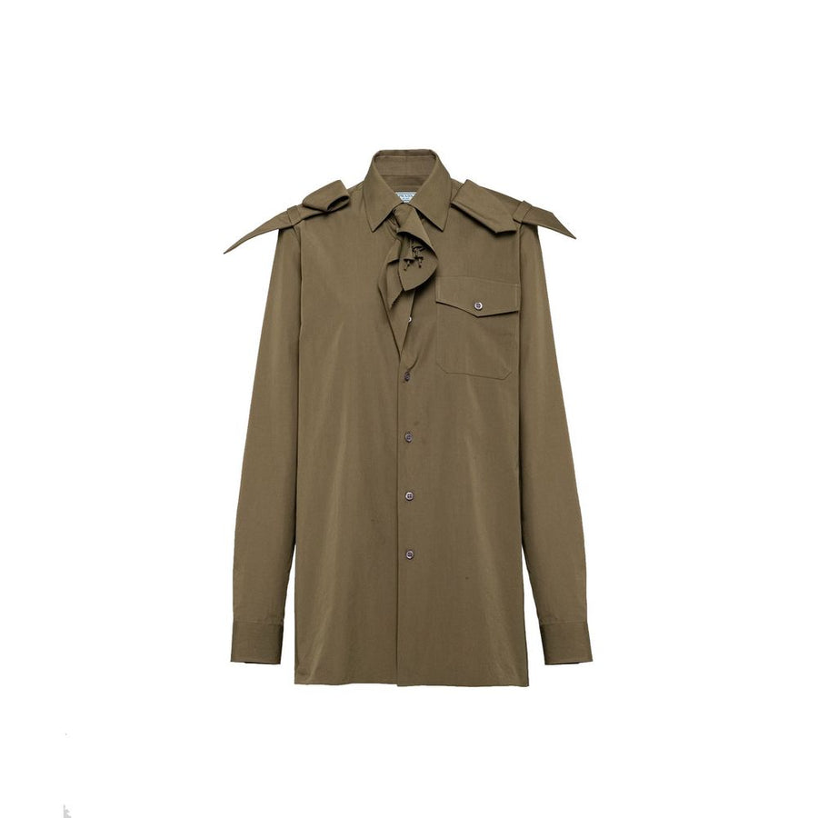 Bicolor Cotton Dress Shirt
