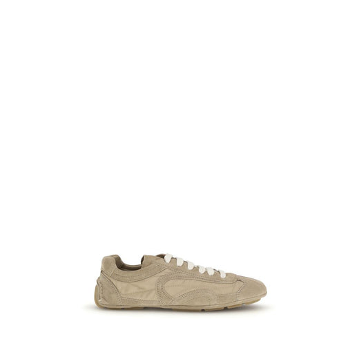 Beige Lamb Ovis Aries Athletic Sneakers