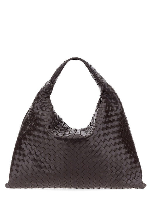 Bottega Veneta Intrecciato Shoulder Bag — Brown Leather