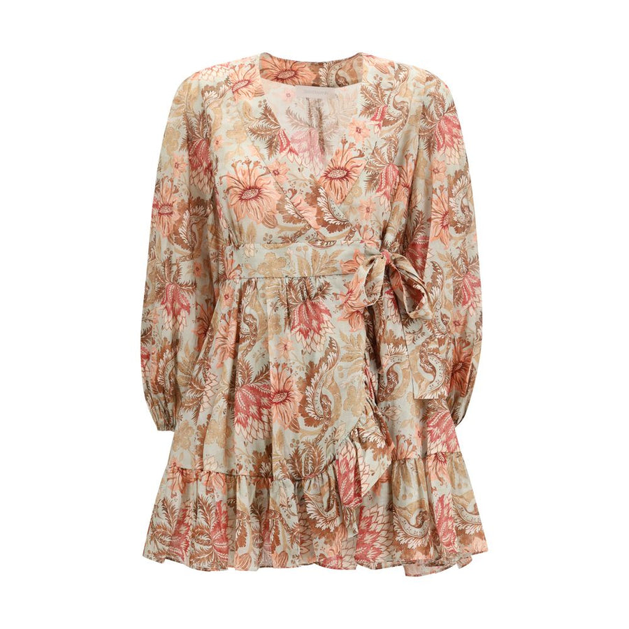 Multicolor Cotton Casual Dress