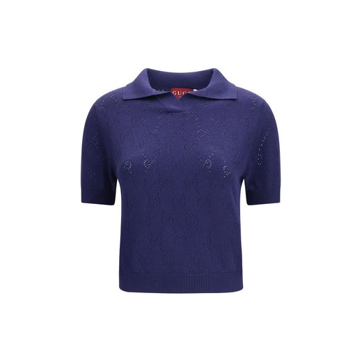 Blue Silk Dress Shirt