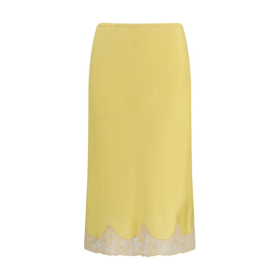 Multicolor Silk Midi Skirt