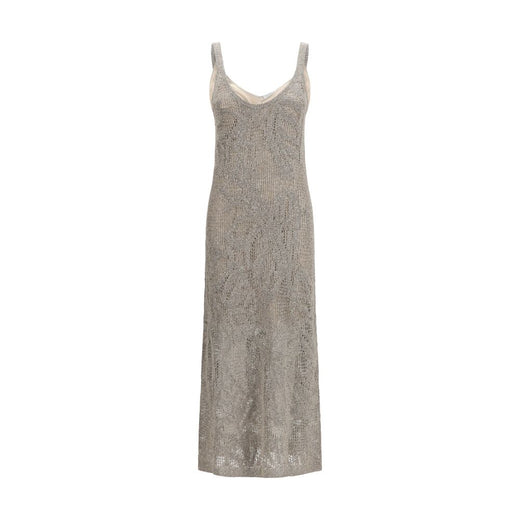 Gray Linen Casual Dress