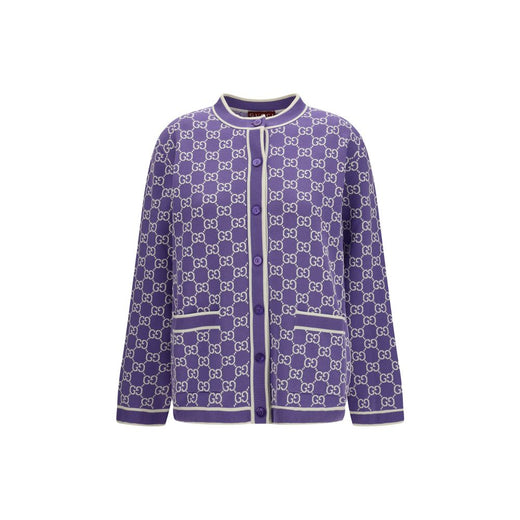 Purple Cotton Cardigan