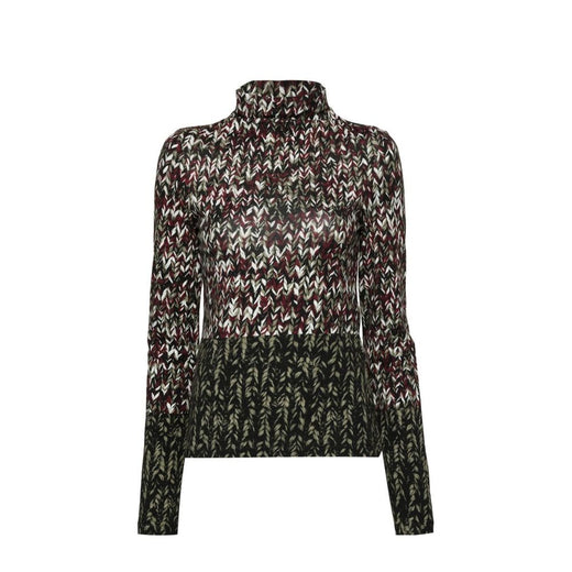 Bicolor Cotton Long Sleeve T-Shirt