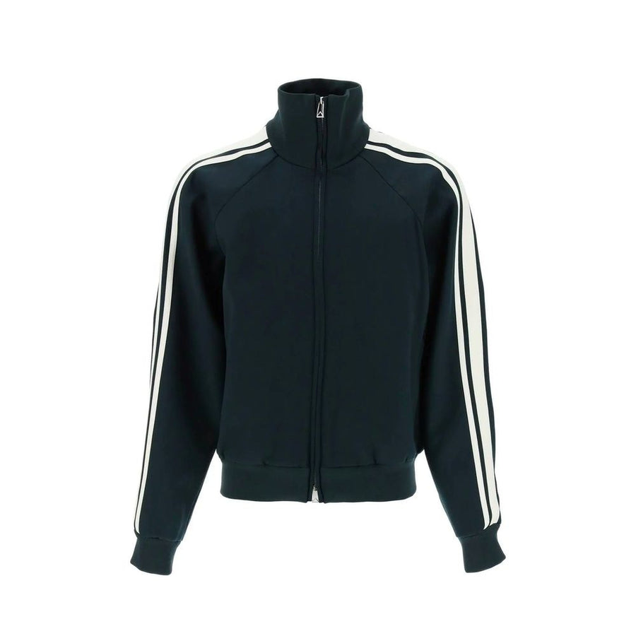 Bicolor Elastane Full-Length Jacket
