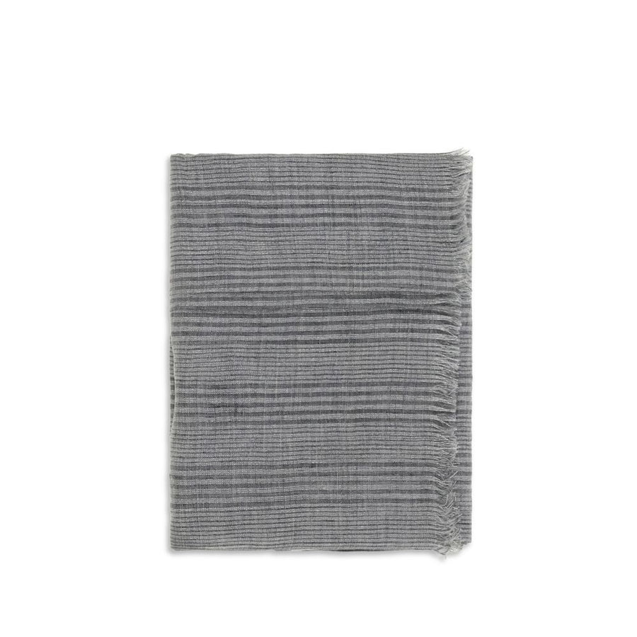 Gray Linen Scarf