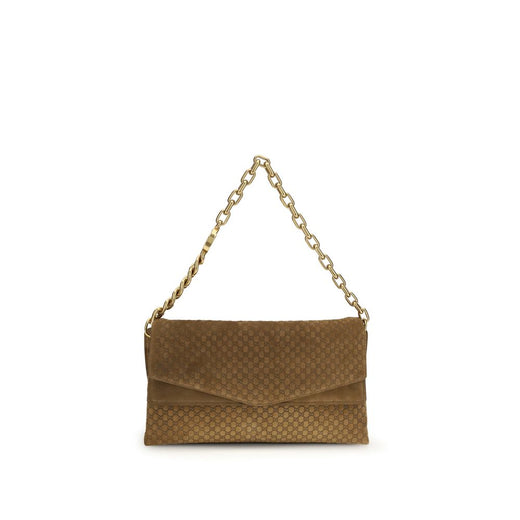 Brown Suede Leather Handbag