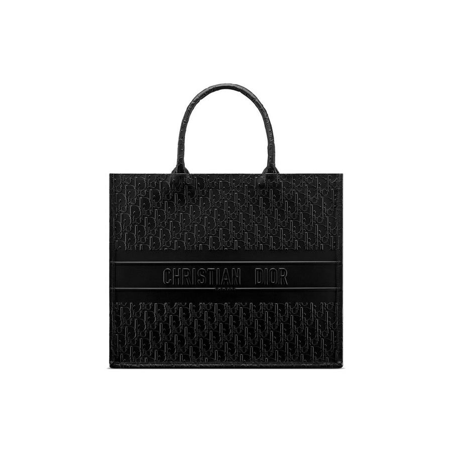 Black Calfskin Tote Bag