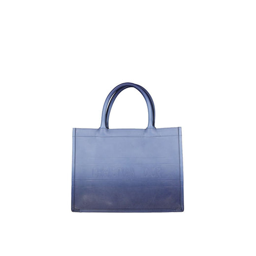 Blue Calfskin Tote Bag