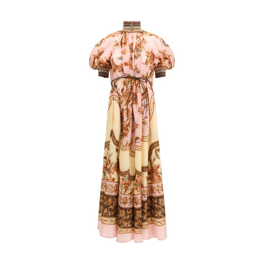 Multicolor Silk Casual Dress