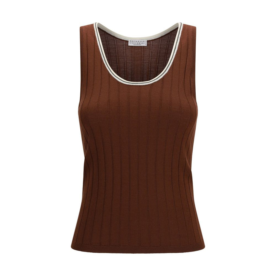 Bordeaux Wool Oves Aries Sleeveles T-Shirt