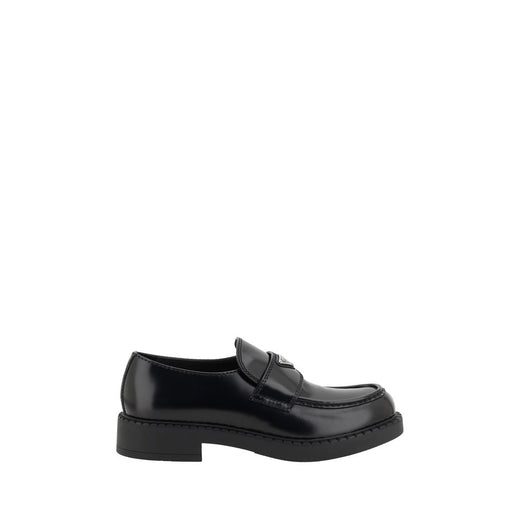 Black Calf Leather Bos Taurus Platform Loafers