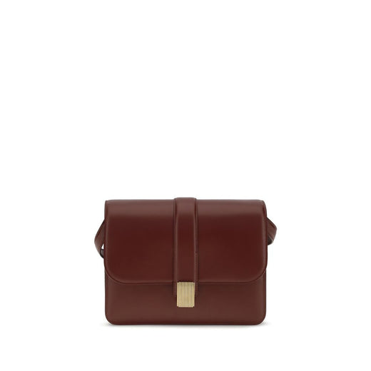 Bordeaux Calf Leather Bos Taurus Shoulder Bag