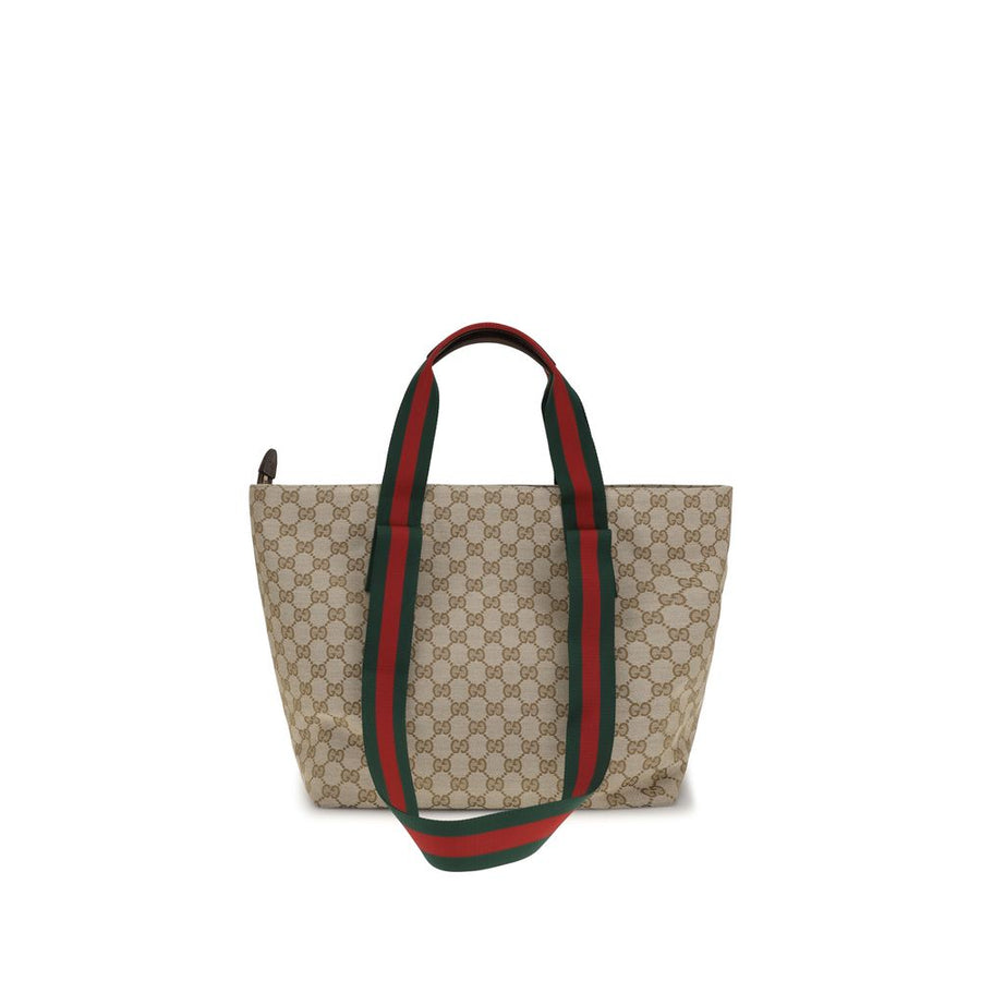 Beige Fabric Shoulder Bag
